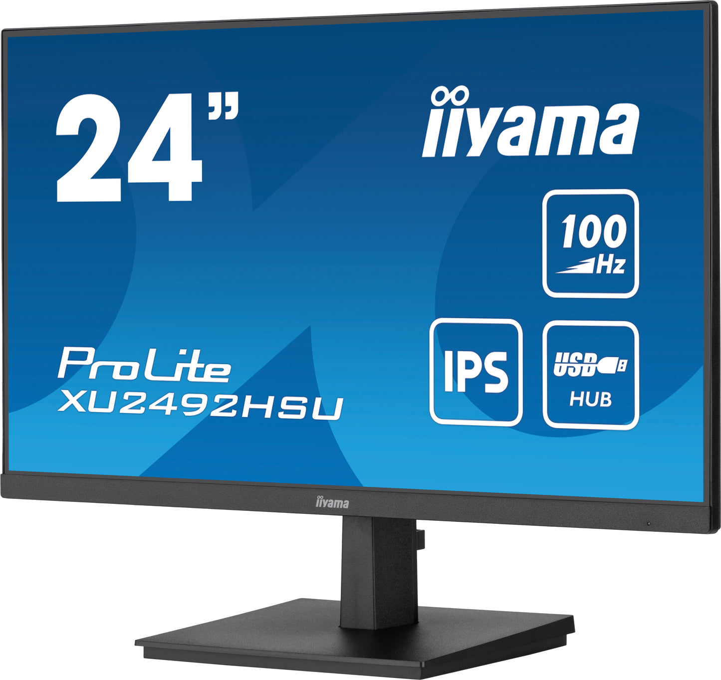 iiyama XU2492HSU-B6 24" IPS Monitor – Full HD, 100Hz, USB Hub, Built-in Speakers