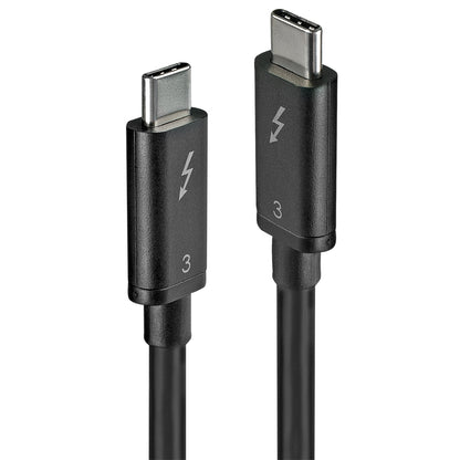 Lindy 41555 0.5m Thunderbolt 3 Cable – USB-C to USB-C, 40Gbps, Black