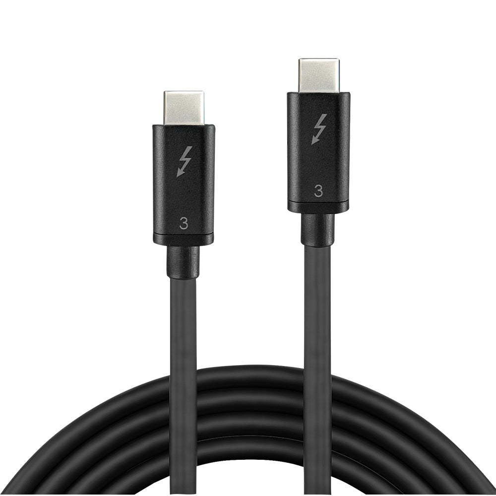 Lindy 41555 0.5m Thunderbolt 3 Cable – USB-C to USB-C, 40Gbps, Black