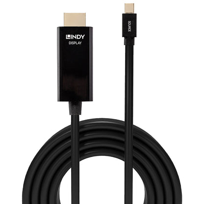 Lindy 36926 1m Mini DisplayPort to HDMI 10.2G Cable – 4K UHD, Black