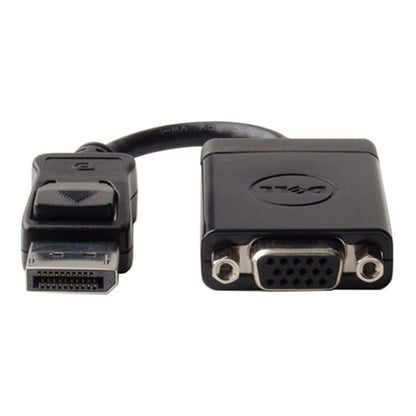 Dell DANBNBC084 DisplayPort to VGA Adapter – 1920x1200 1080p Black | CE & RoHS Certified