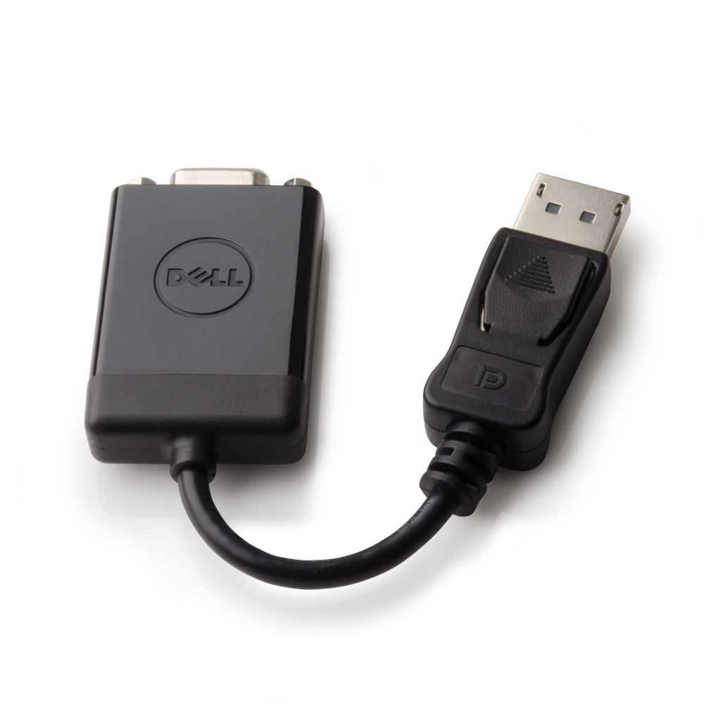 Dell DANBNBC084 DisplayPort to VGA Adapter – 1920x1200 1080p Black | CE & RoHS Certified