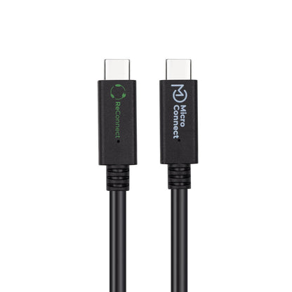 MicroConnect ECO-USB3.2CC0.5 USB Cable – USB 3.2 Gen 2x2 0.5m USB C Black