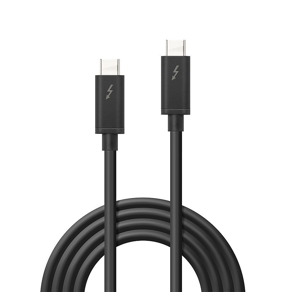 Lindy 41556 1m Thunderbolt 3 Cable – Passive, 20Gbps, USB-C, 4K, 60W Power Delivery