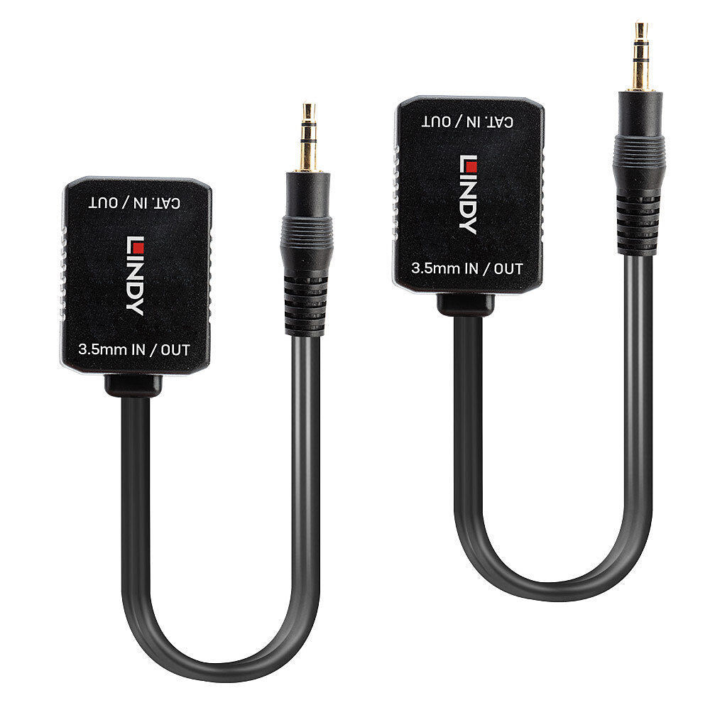 Lindy 70450 AV Extender – 3.5mm Analogue Audio, Cat6, 100m Range