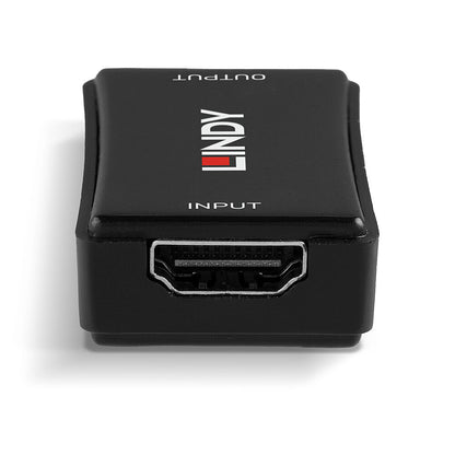 Lindy 38211 HDMI 4K60 Repeater – 50m Range, 2.0b, 17.82Gbps, Black