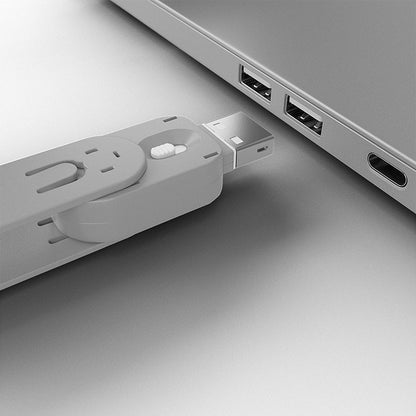 Lindy 40624 USB Type A Port Blocker Key – White, Secure USB Port Protection, ABS