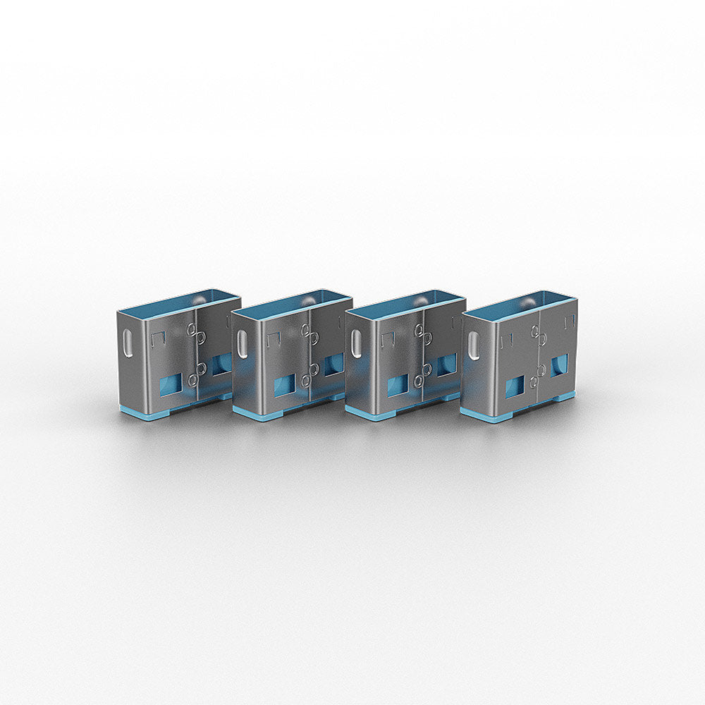 Lindy 40462 USB Port Blocker – 10 Pack Blue | USB Type-A Physical Security