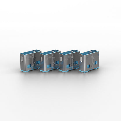 Lindy 40462 USB Port Blocker – 10 Pack Blue | USB Type-A Physical Security