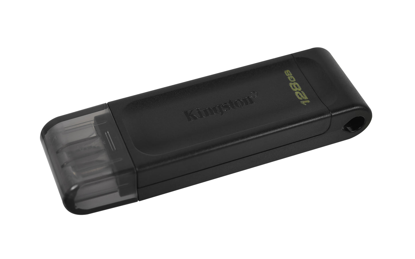 Kingston DT70/128GB USB Flash Drive – 128GB USB-C 3.2 Gen 1, Black