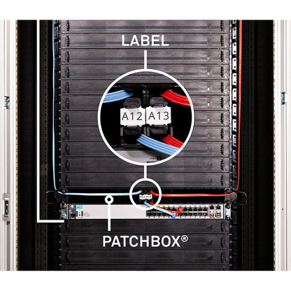 PATCHBOX IDLABELW Patch Panel Accessories – Identification Labels White Paper 60pcs