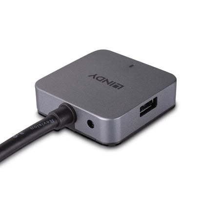 Lindy 43388 5m USB 3.0 Hub – 4-Port, SuperSpeed 5Gbps, Aluminium, CE Certified