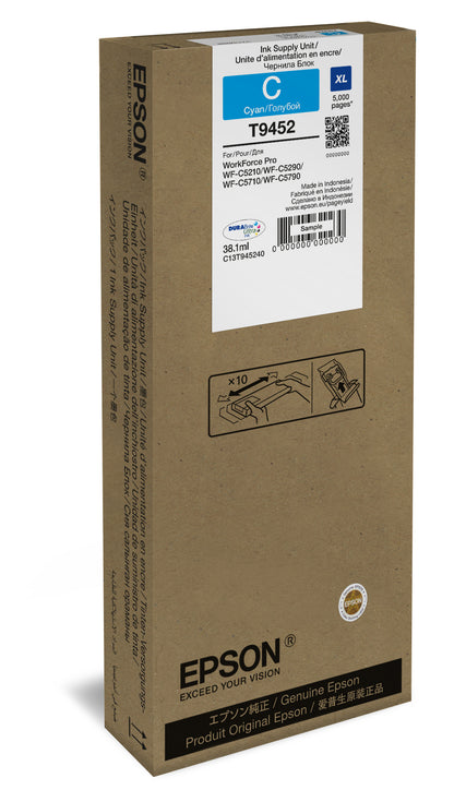 Epson C13T945240 High Yield Cyan Ink Cartridge – Genuine Replacement