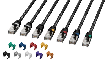 Lanview LV-SFTP6A01B Network Cable – 1m S/FTP CAT6A Black LSZH Jacket Low Smoke Zero Halogen
