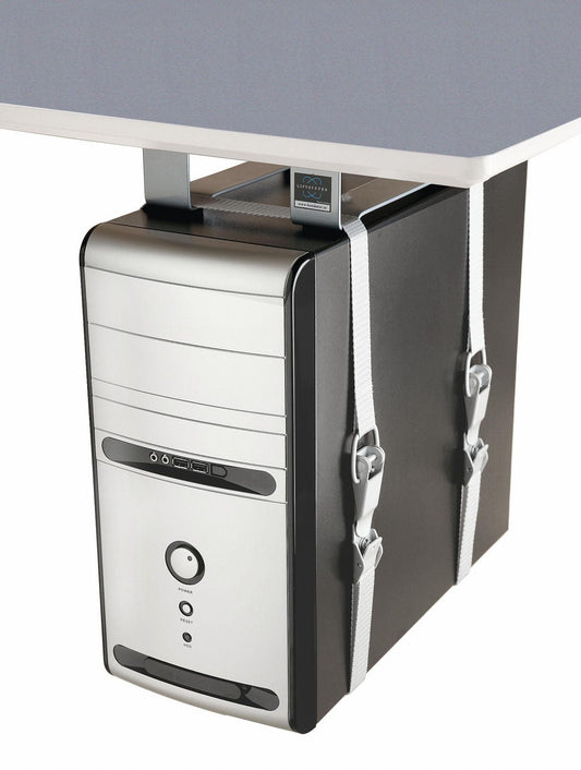 Forming Function 427-CS17 LiftFix CPU-Holder – Silver, Desk Mounted, 60mm Spacer