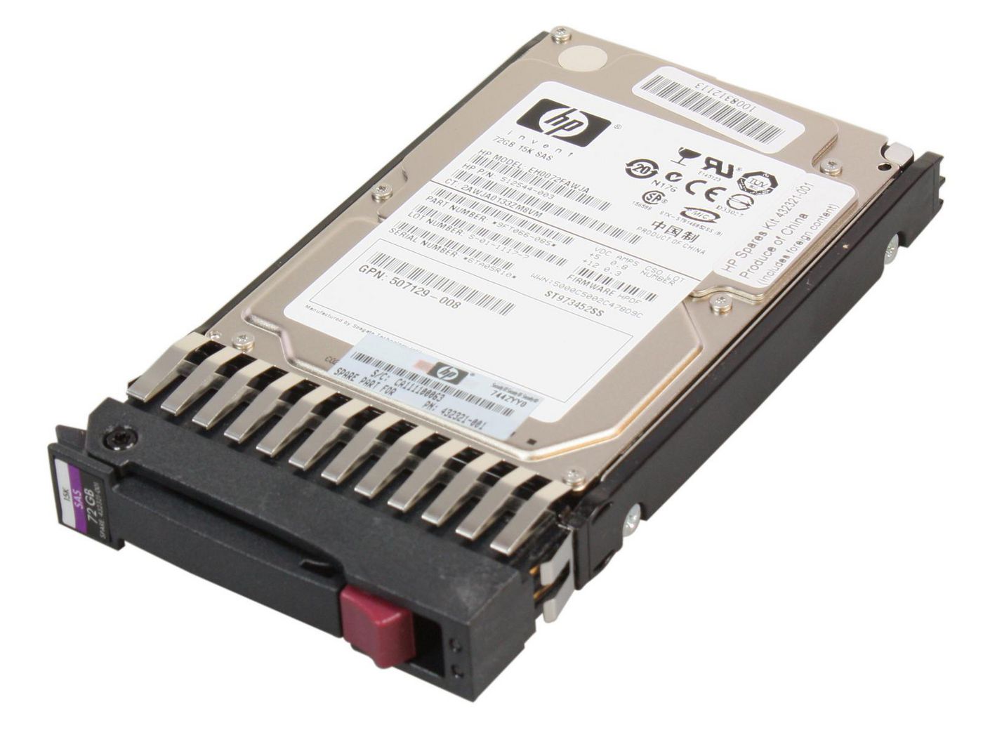 Hewlett Packard Enterprise 432321-001 Internal Hard Drive – 72GB 2.5" SAS 15K Hot-Swap