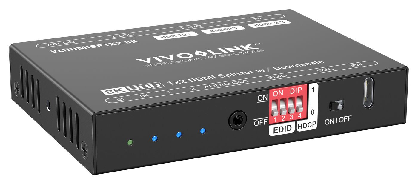 Vivolink VLHDMISP1X2-8K HDMI Splitter 1x2 8K 60Hz 48Gbps