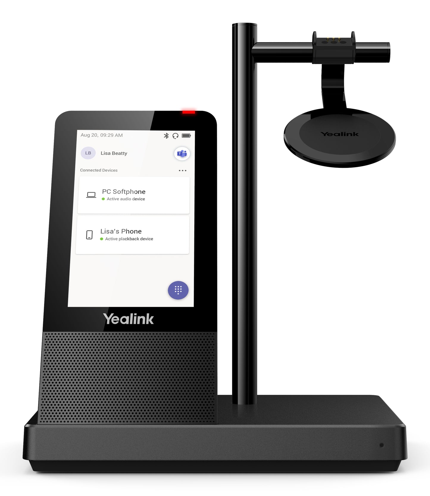 Yealink 1308003 WH66 DECT Wireless Headset Dual Teams – Binaural, Bluetooth, Touchscreen