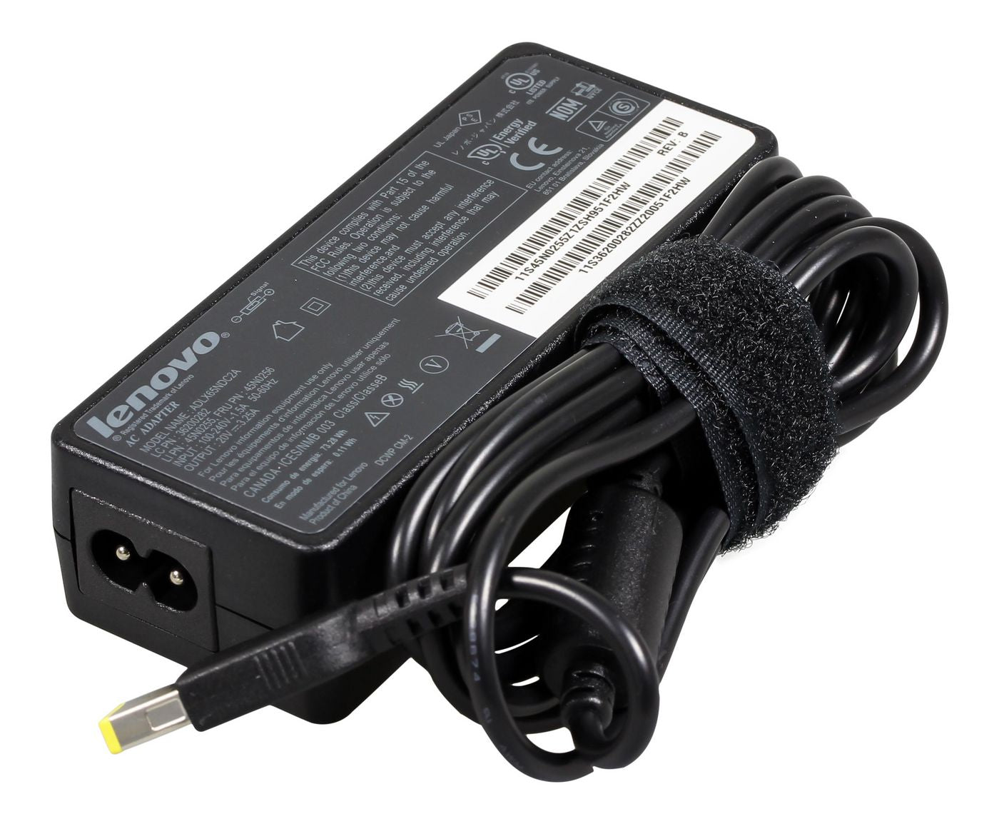 Lenovo FRU45N0260-RFB Power Adapter for Laptop – 65W AC-to-DC Black
