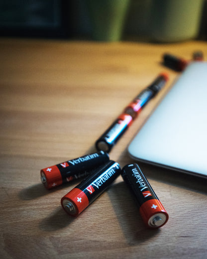 Verbatim 49875 AA Alkaline Batteries – 1.5V 10-Pack Single-Use Cylindrical