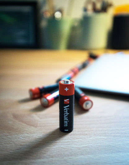 Verbatim 49875 AA Alkaline Batteries – 1.5V 10-Pack Single-Use Cylindrical