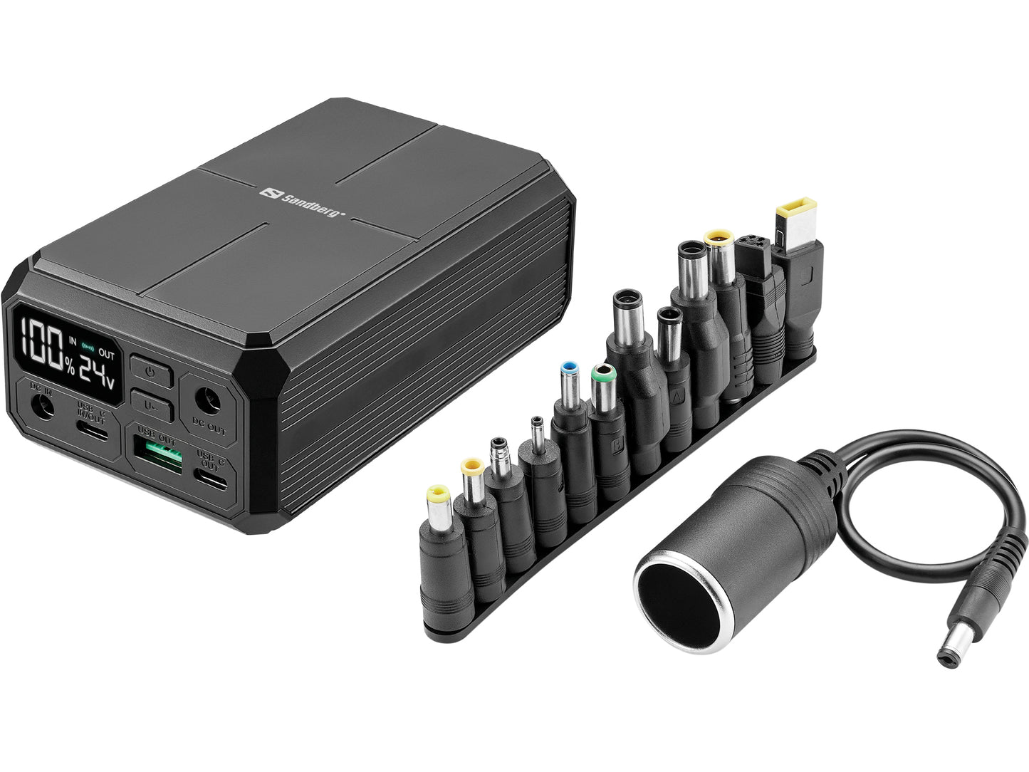 Sandberg 421-13 Laptop Powerbank 27000mAh PD100W Wireless Charging – Black