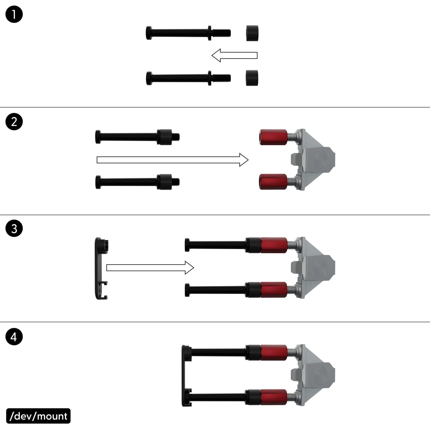 PATCHBOX PBCSX24K Cable Management Panel 24-Pack – Black/Red, Steel