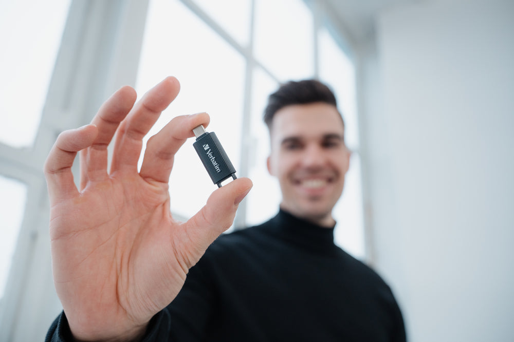 Verbatim 49459 USB Flash Drive – 128GB USB Type-C 3.2 Gen 1 Black