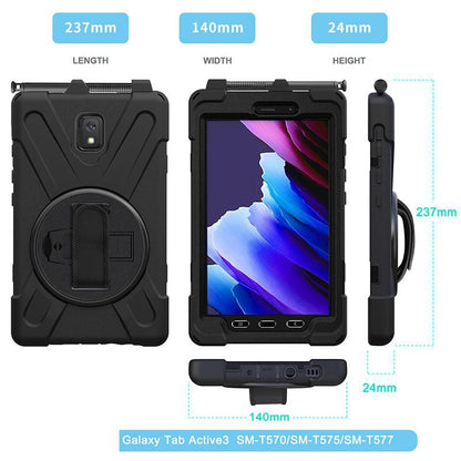 eSTUFF ES681862-BULK Rugged Tablet Case – Black, Defender Series