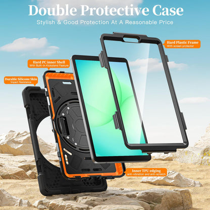 eSTUFF ES683618-BULK Tablet Case – Full Body Defender, Black, Built-in Screen Protector