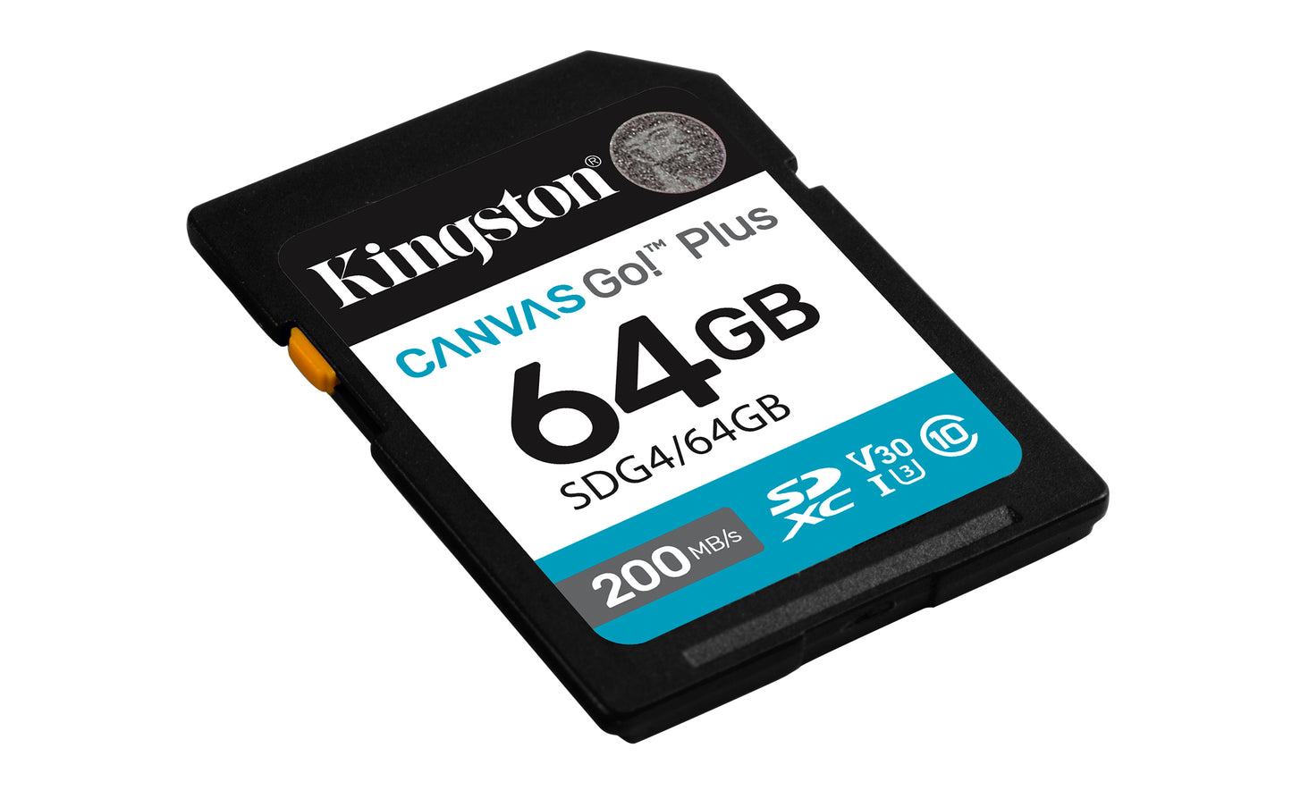 Kingston SDG4/64GB 64GB SDXC Canvas Go Plus – 200MB/s UHS-I U3 V30 Memory Card