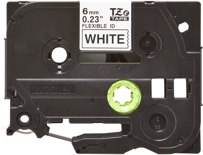 Brother TZEFX211 Label Making Tape – 6mm x 8m Black on White Laminated