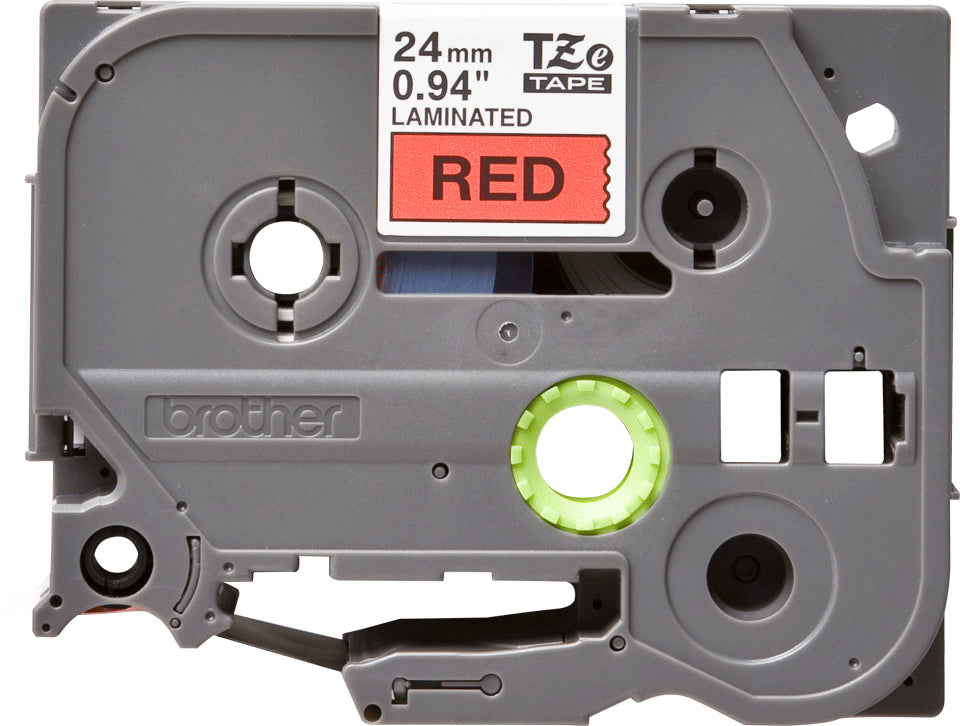 Brother TZE-451 Label Making Tape – 24mm Black on Red Laminated 8m TZ