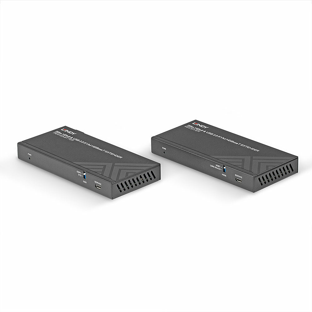 Lindy 39384 KVM Extender – 150m Cat.6 HDMI 4K60 USB 2.0 IR HDBaseT