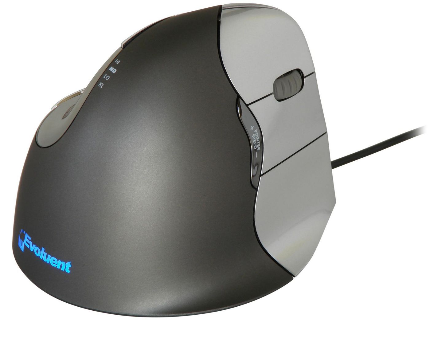 Evoluent 500790 VerticalMouse 4 Ergonomic USB Laser Mouse 6-Button