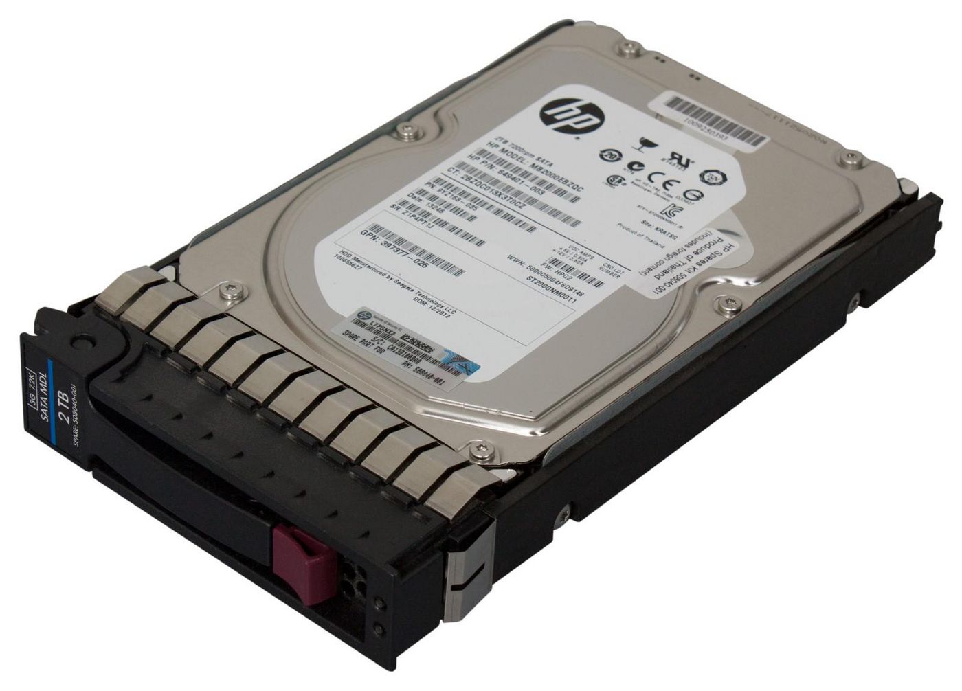 Hewlett Packard Enterprise 508040-001-RFB 2TB SATA Hard Drive – 3.5" 7200RPM