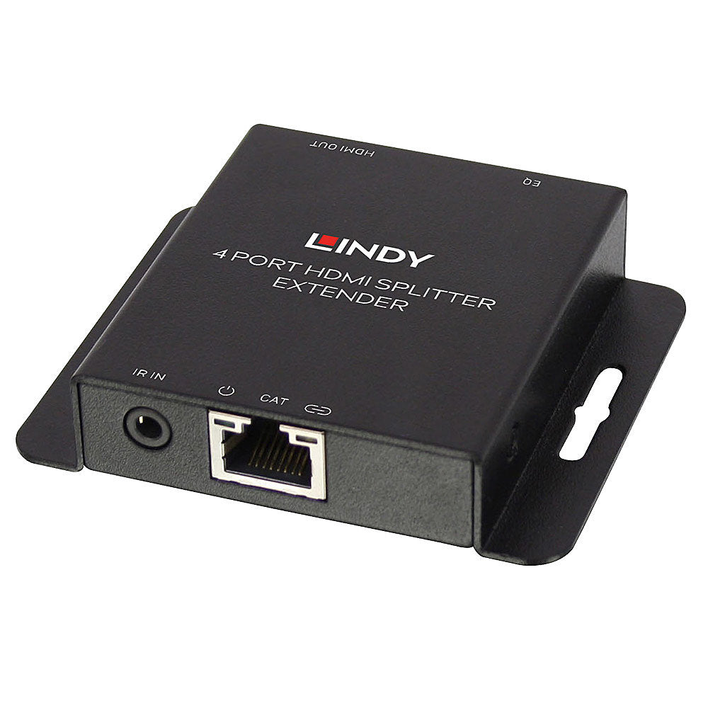 Lindy 38155 70m Cat.6 4 Port HDMI 4K30 IR Splitter Extender with Loop Out