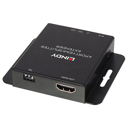 Lindy 38155 70m Cat.6 4 Port HDMI 4K30 IR Splitter Extender with Loop Out