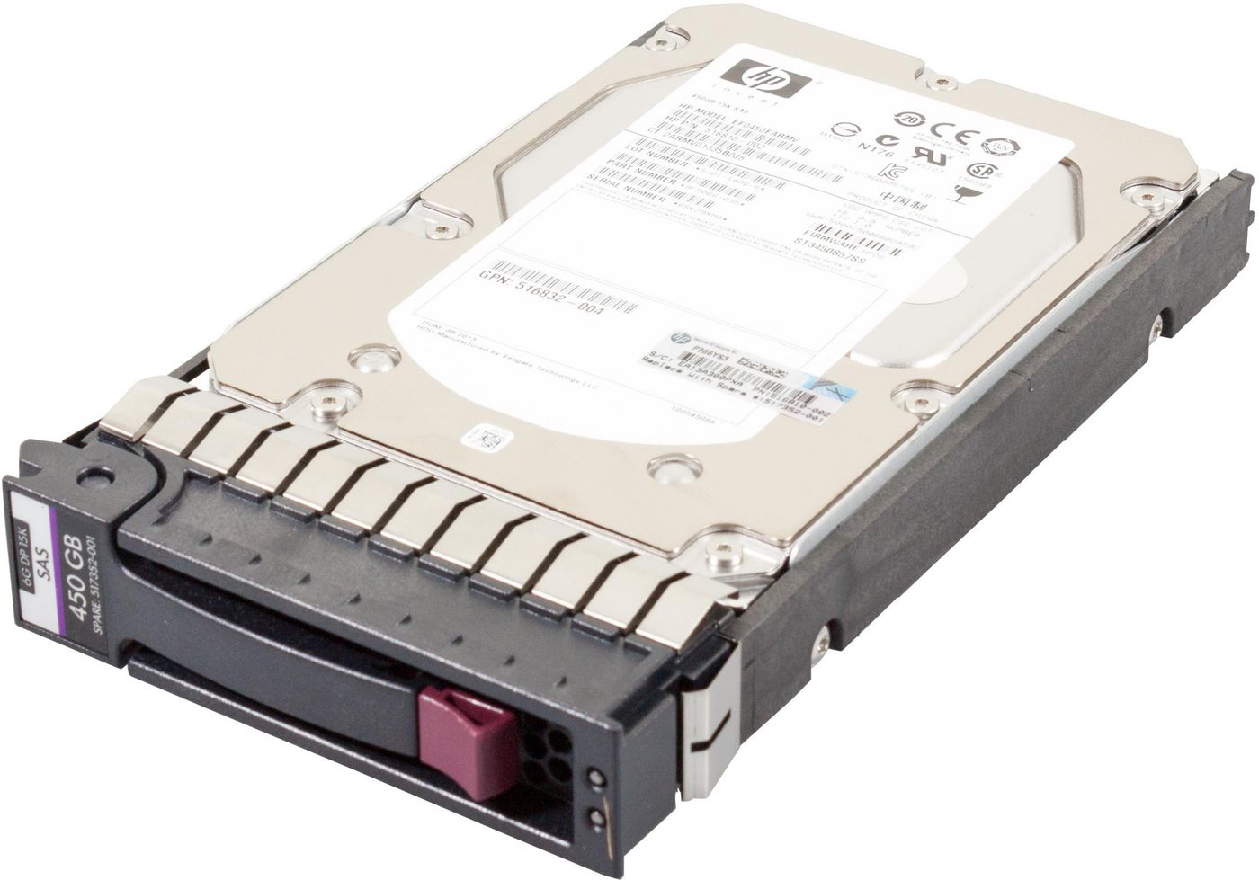 Hewlett Packard Enterprise 517352-001 Internal Hard Drive – 450GB SAS 15000RPM 3.5"