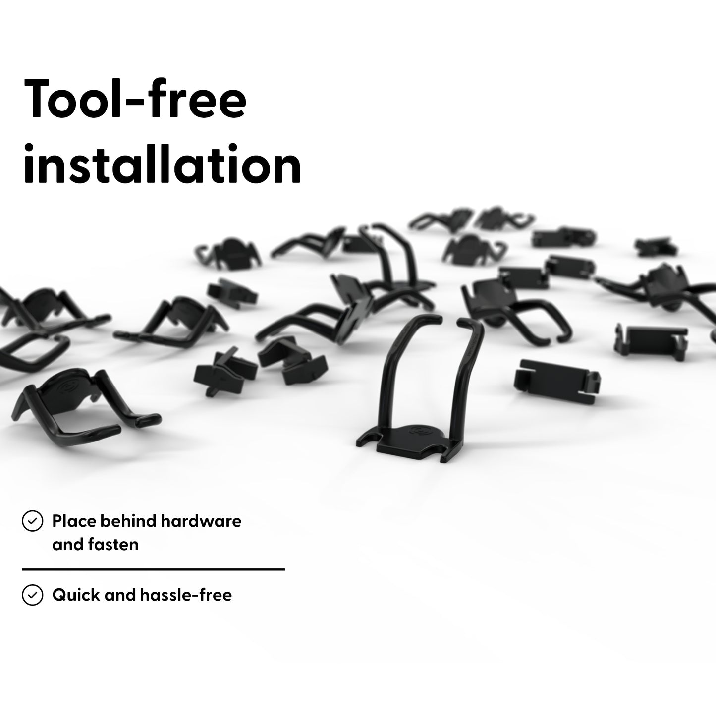 PATCHBOX PONECATCH Cable Management Panel 4-Pack – Rack Bracket Black