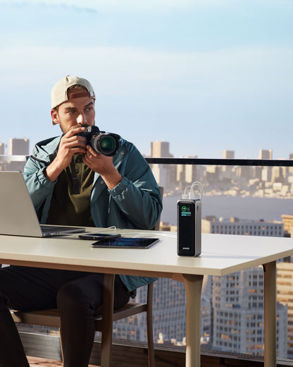 Anker A1340011 Prime 27650mAh Power Bank – 250W 2x USB-C 1x USB-A Black