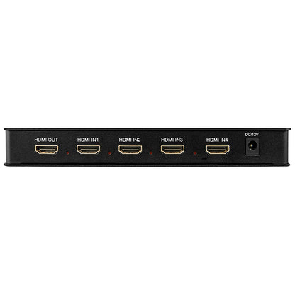 Lindy 38150 HDMI 4 Port Multi-View Switch – Full HD 1080p, 5 HDMI, IR Remote