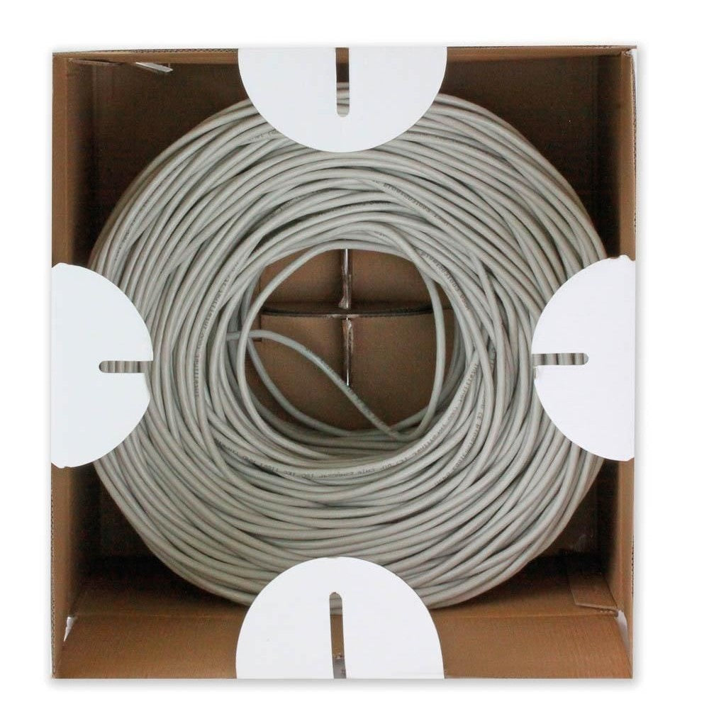 Techly ITP8-FLU-0305 Cat5e U/UTP Network Cable 305m Grey PVC