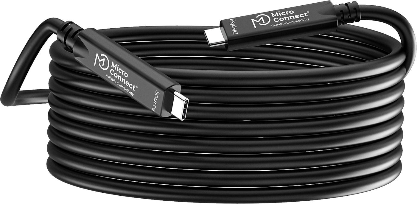 MicroConnect MC-USB3.2CC10-8K-OP USB-C to USB-C Cable 10m 10Gbps 8K 60W