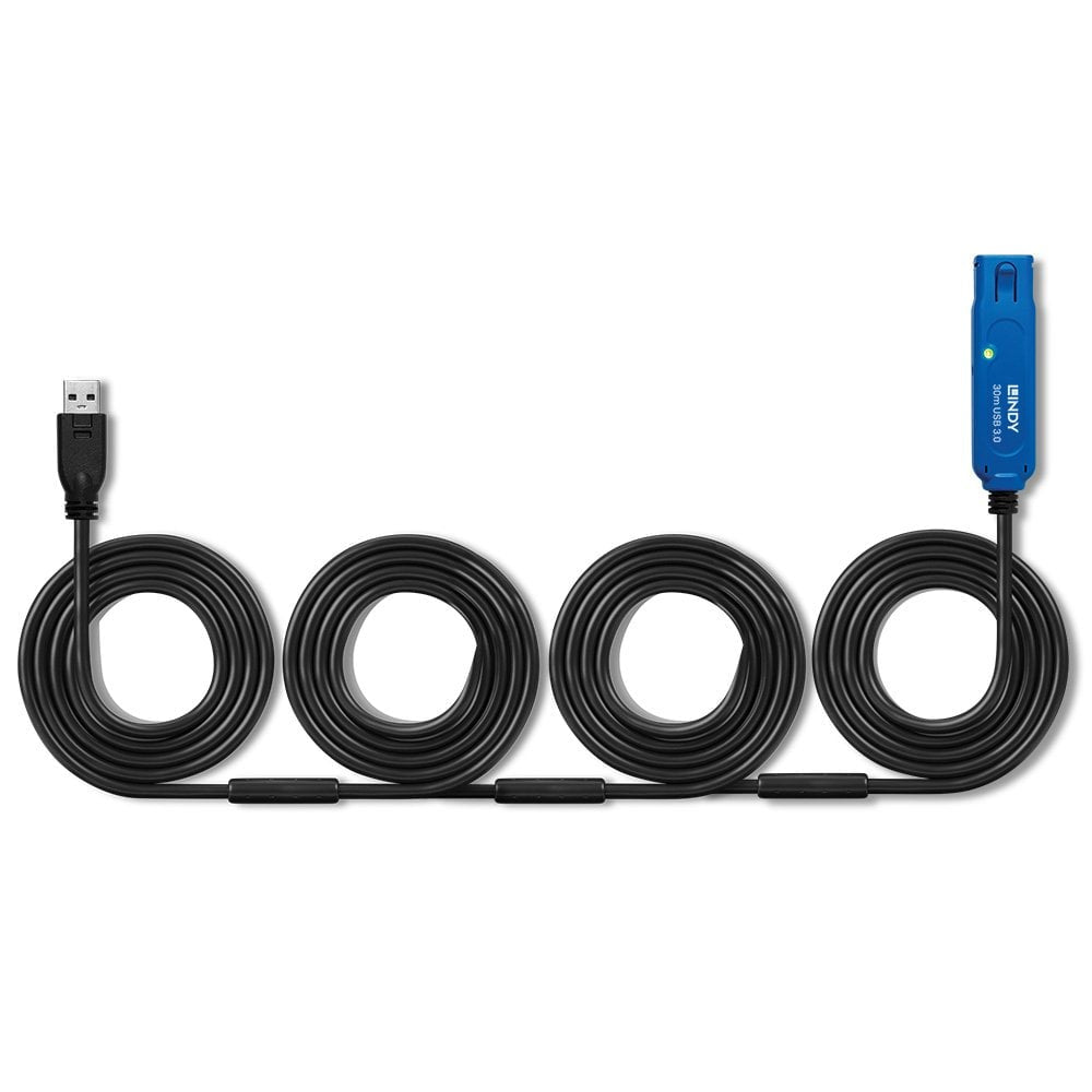 Lindy 43362 USB 3.0 Active Extension Pro Cable – 30m, USB A, 5Gbps