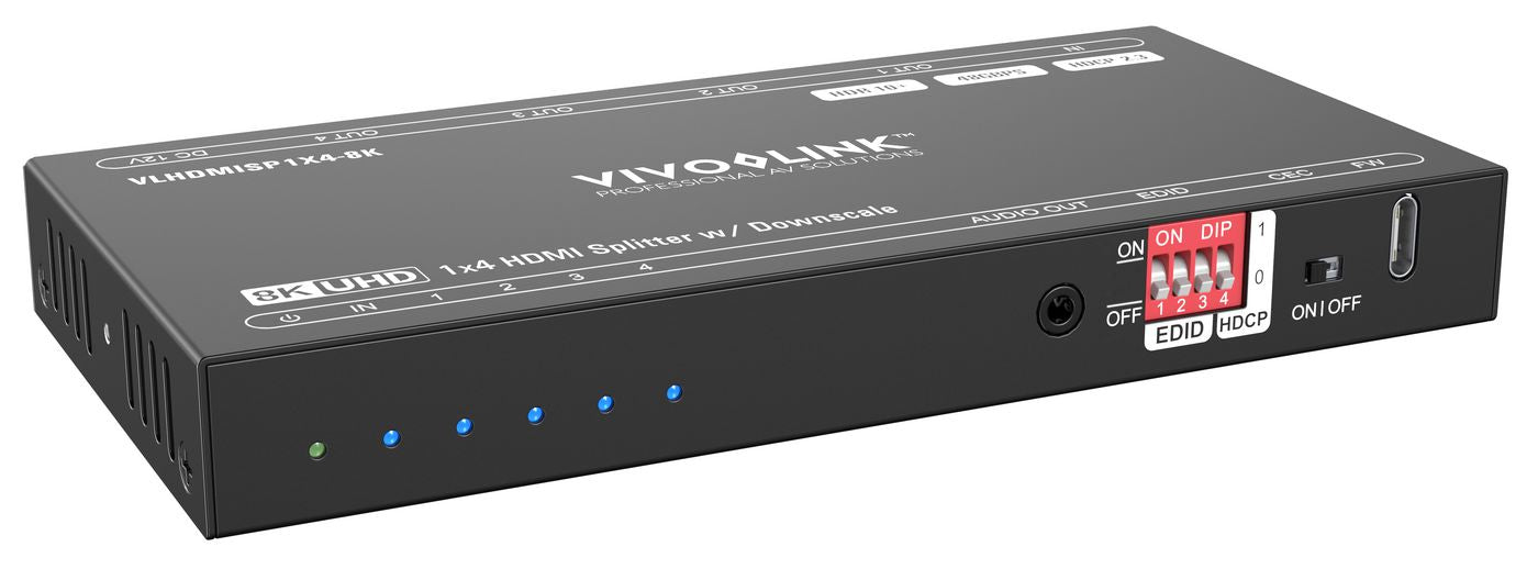Vivolink VLHDMISP1X4-8K HDMI Splitter 1x4 8K 60Hz 48Gbps