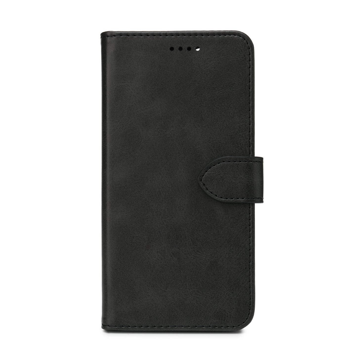 eSTUFF ES67340012-BULK Mobile Phone Case – Black PU Wallet Cover with Magnetic Closure