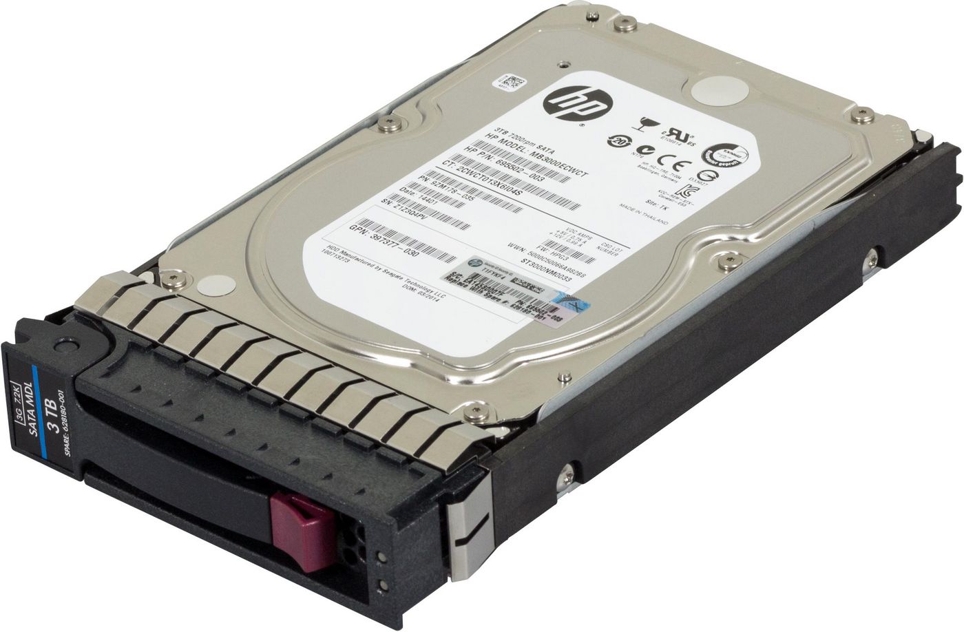Hewlett Packard Enterprise 628180-001-RFB 3.5" 3TB SATA II 7200RPM HDD