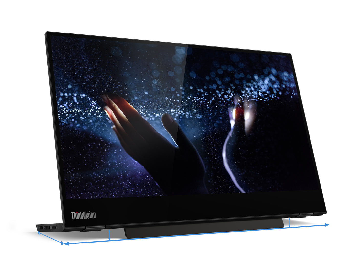 Lenovo 62A3UAT1WL M14t 14" Full HD IPS Touchscreen Portable Monitor – LED, USB-C, Black
