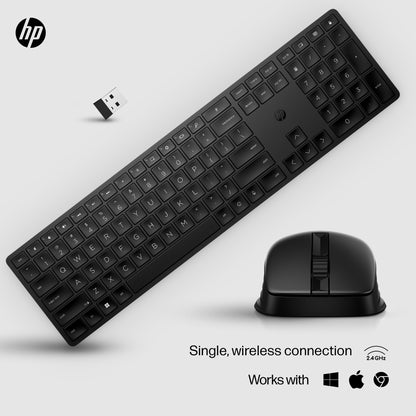 HP 4R013AA#ABB Wireless Keyboard and Mouse Combo – Full-Size, Black